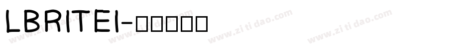 LBRITEI字体转换