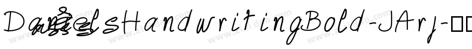 DanielsHandwritingBold-JArj字体转换