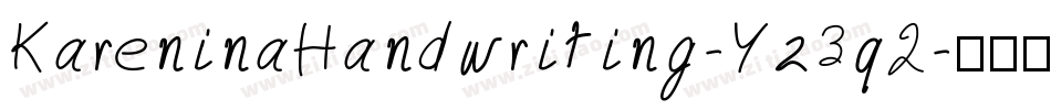 KareninaHandwriting-Yz3q2字体转换