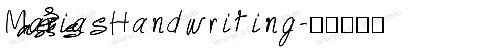 MariasHandwriting字体转换