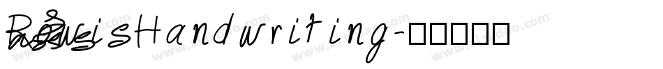 RowisHandwriting字体转换