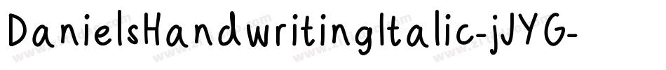 DanielsHandwritingItalic-jJYG字体转换