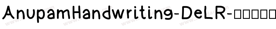 AnupamHandwriting-DeLR字体转换