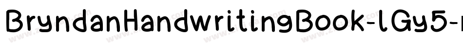 BryndanHandwritingBook-lGy5字体转换