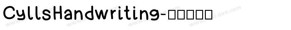 CyllsHandwriting字体转换