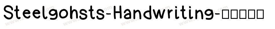 Steelgohsts-Handwriting字体转换