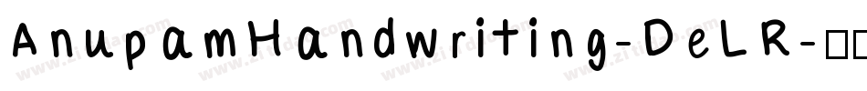 AnupamHandwriting-DeLR字体转换