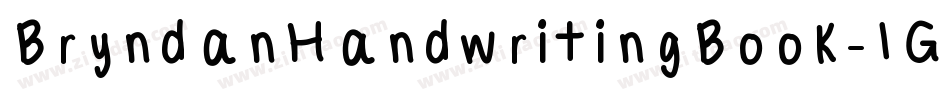 BryndanHandwritingBook-lGy5字体转换