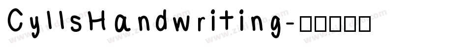CyllsHandwriting字体转换