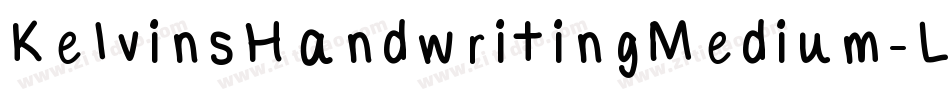 KelvinsHandwritingMedium-LYJ5字体转换