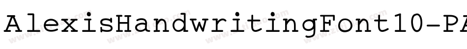 AlexisHandwritingFont10-PAvd字体转换