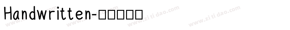 Handwritten字体转换