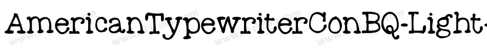 AmericanTypewriterConBQ-Light字体转换