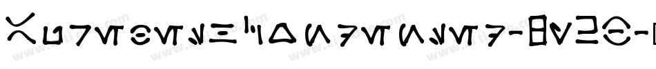 AurebeshCondensed-8y2B字体转换