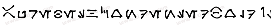 AurebeshCondensedBoldItalic-raW9字体转换