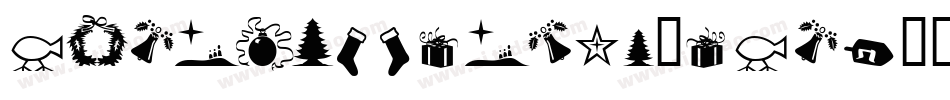XmasLightsBrk-nXaP字体转换