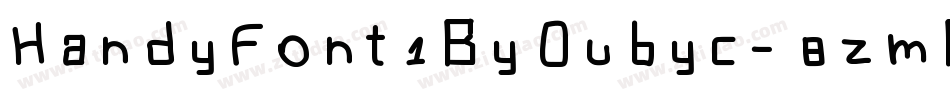 HandyFont1ByOubyc-8zmB字体转换