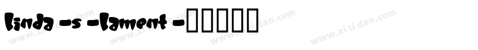 Linda-s-Lament字体转换