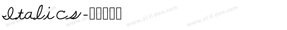 Italics字体转换