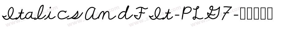 ItalicsAndFIt-PLG7字体转换