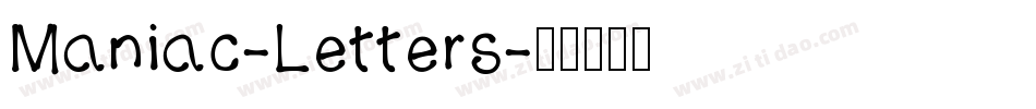 Maniac-Letters字体转换