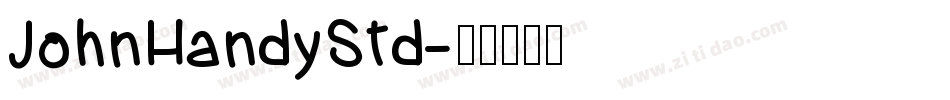 JohnHandyStd字体转换