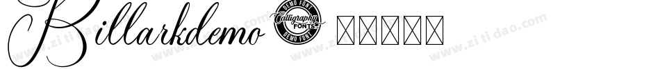 Billarkdemo字体转换