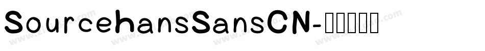 SourceHansSansCN字体转换