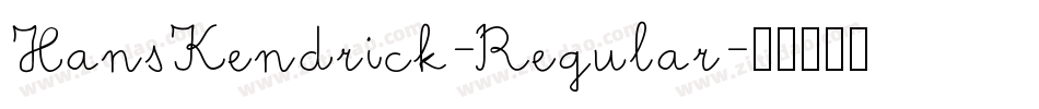 HansKendrick-Regular字体转换