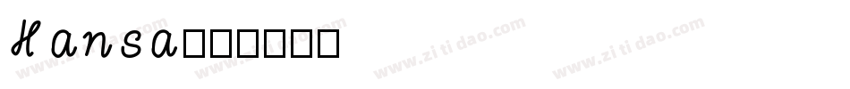 Hansa字体转换