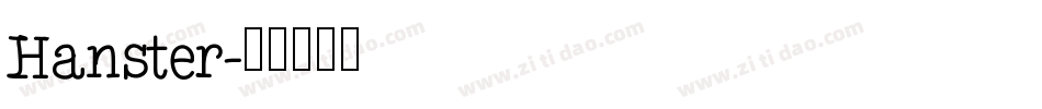 Hanster字体转换