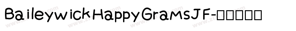 BaileywickHappyGramsJF字体转换