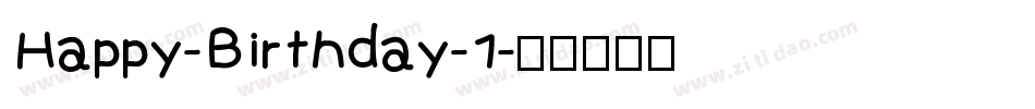 Happy-Birthday-1字体转换