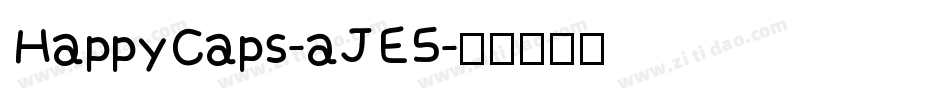 HappyCaps-aJE5字体转换