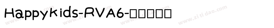 HappyKids-RVA6字体转换