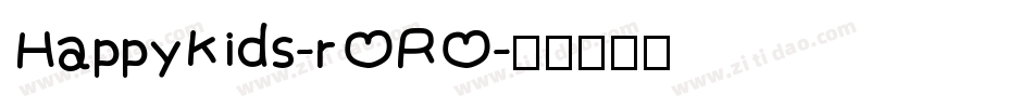 HappyKids-rORO字体转换