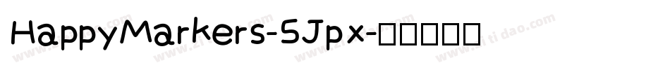 HappyMarkers-5Jpx字体转换