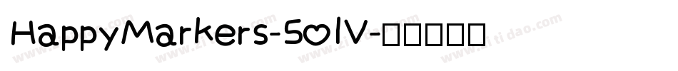 HappyMarkers-5olV字体转换