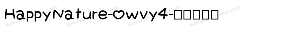 HappyNature-owvy4字体转换