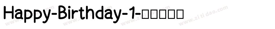 Happy-Birthday-1字体转换