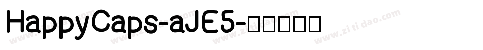 HappyCaps-aJE5字体转换