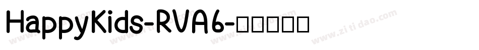 HappyKids-RVA6字体转换
