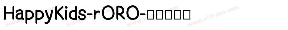 HappyKids-rORO字体转换