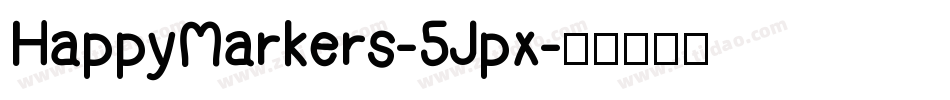 HappyMarkers-5Jpx字体转换