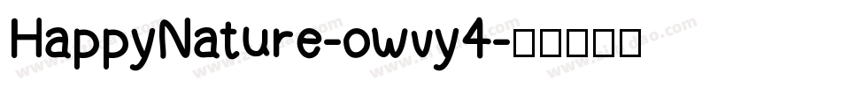 HappyNature-owvy4字体转换