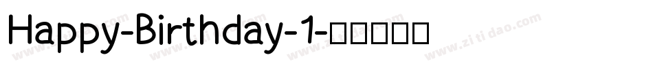 Happy-Birthday-1字体转换