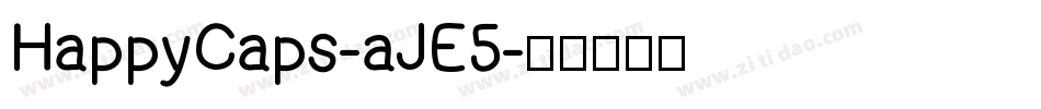 HappyCaps-aJE5字体转换