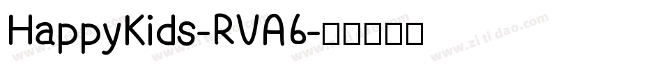 HappyKids-RVA6字体转换