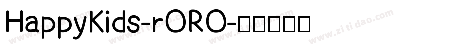 HappyKids-rORO字体转换