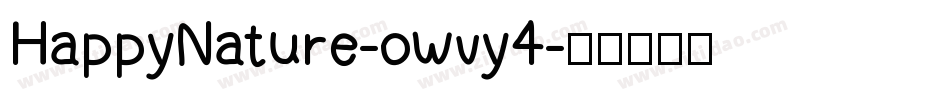 HappyNature-owvy4字体转换